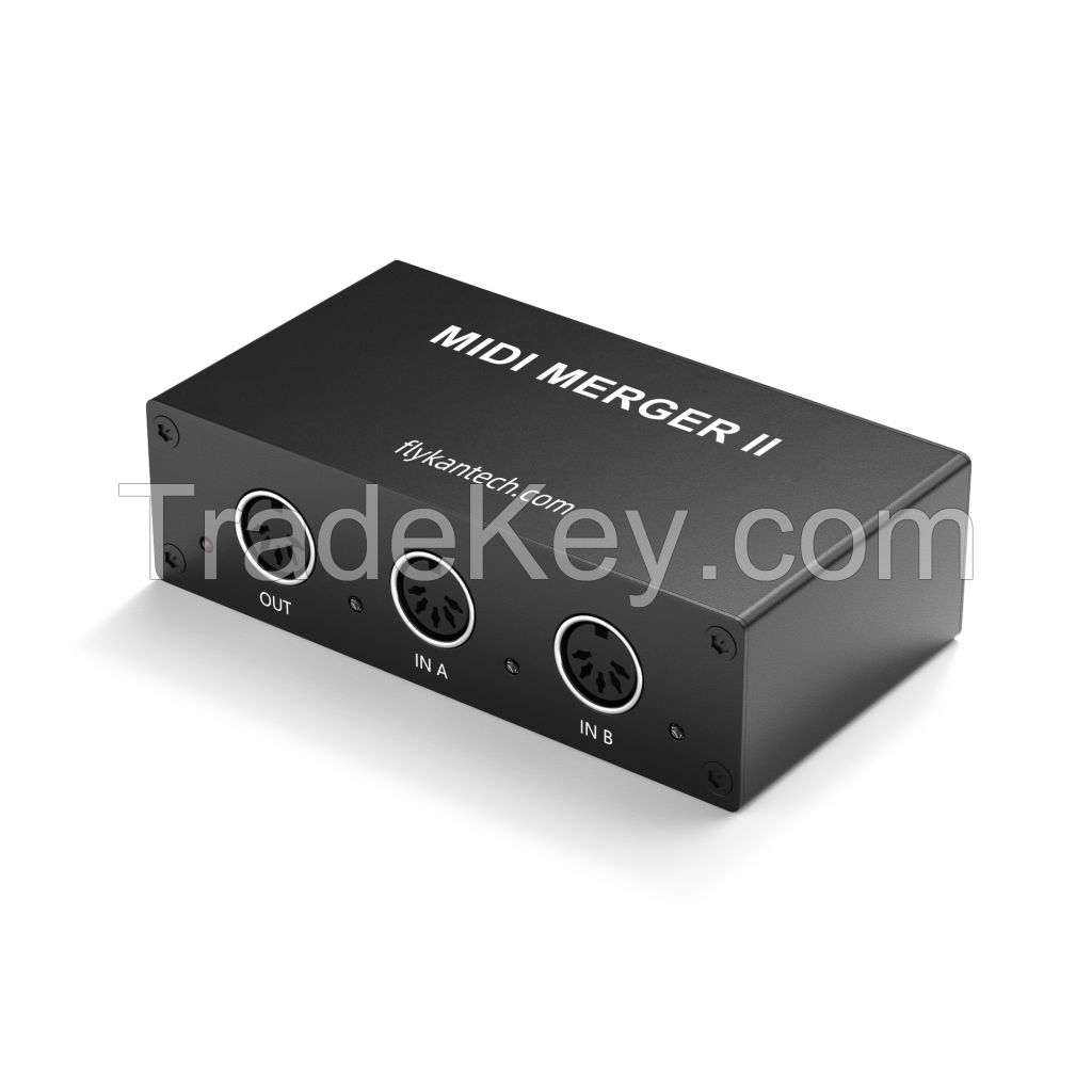 MERGE-II | 2-In/1-Out MIDI Merge Box with LED