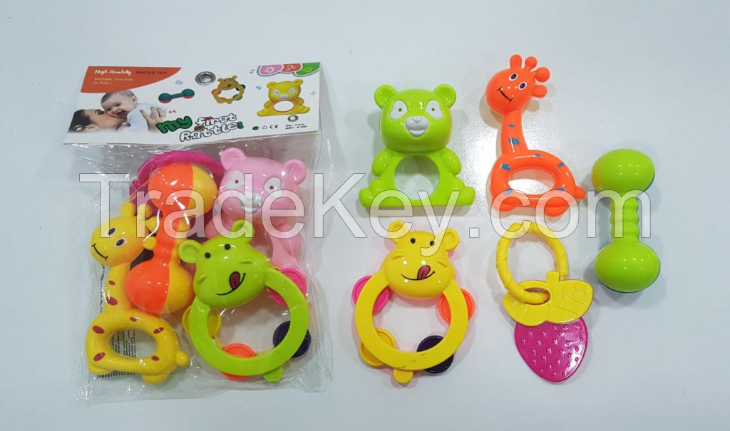 Set Of 5 Pc Rattle Toys For Babies