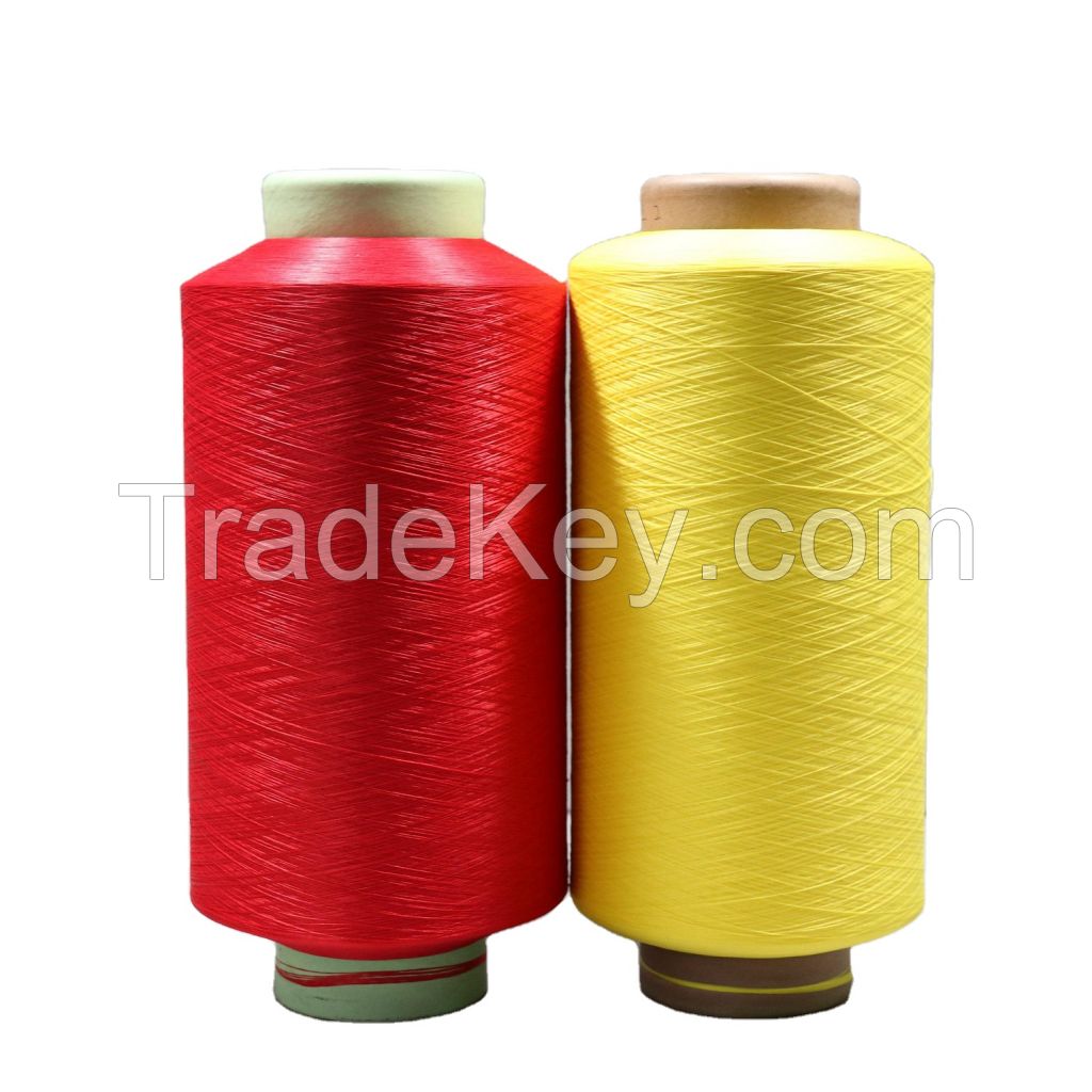 Microfiber Yarn PES Dope Dyed DTY 150D/288F SD SIM LIM for Velvet Fabric 