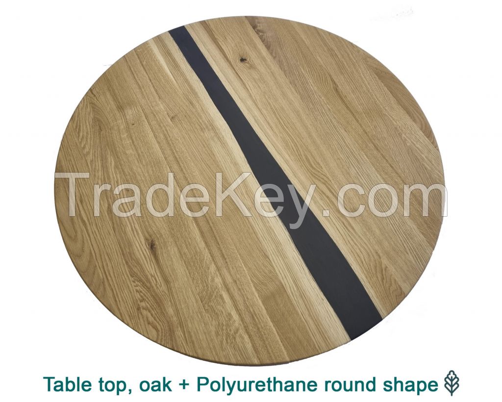 Tabletop with Polyurethane river flow