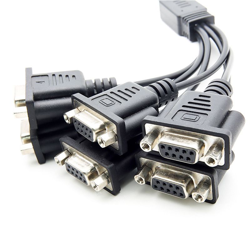 RJ7110 Harness Wire Cable DB9 industrial control equipment cable Front riveted nut D-SUB RS232 serial cable