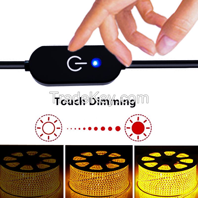 35135 5521 5525 Touch Dimming Switch Controller, with Blue Indicator Light, Memory Function, for Light Strips without Flickering 