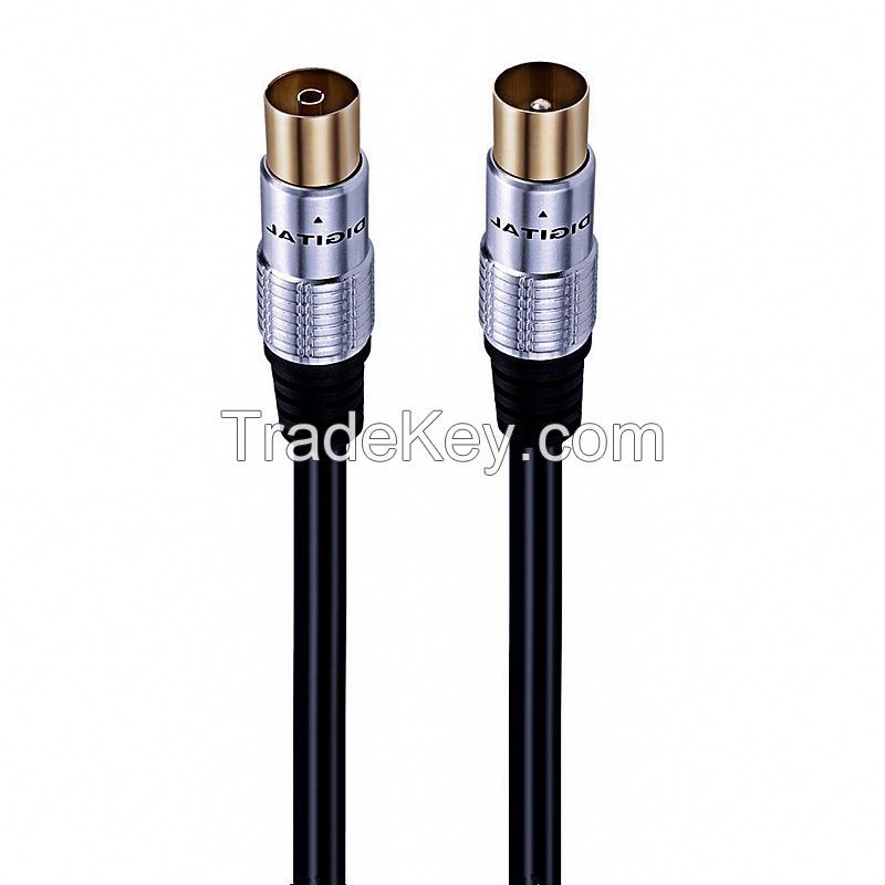 TV 9.5 Male-Female Coaxial Cable, Closed Circuit Cable, Cable TV Signal Cable, RF Cable, Connection Cable for Digital Set-Top Box 