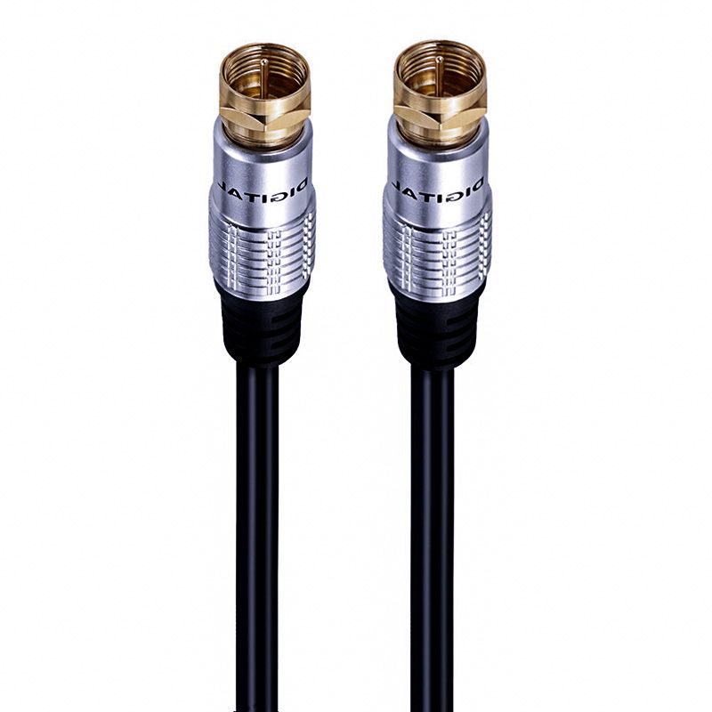 F-Type Male-Male Video Cable for Satellite Receiver, F-Type RF Cable, F-Type (Imperial) for Set-Top Box Antenna and Cable TV