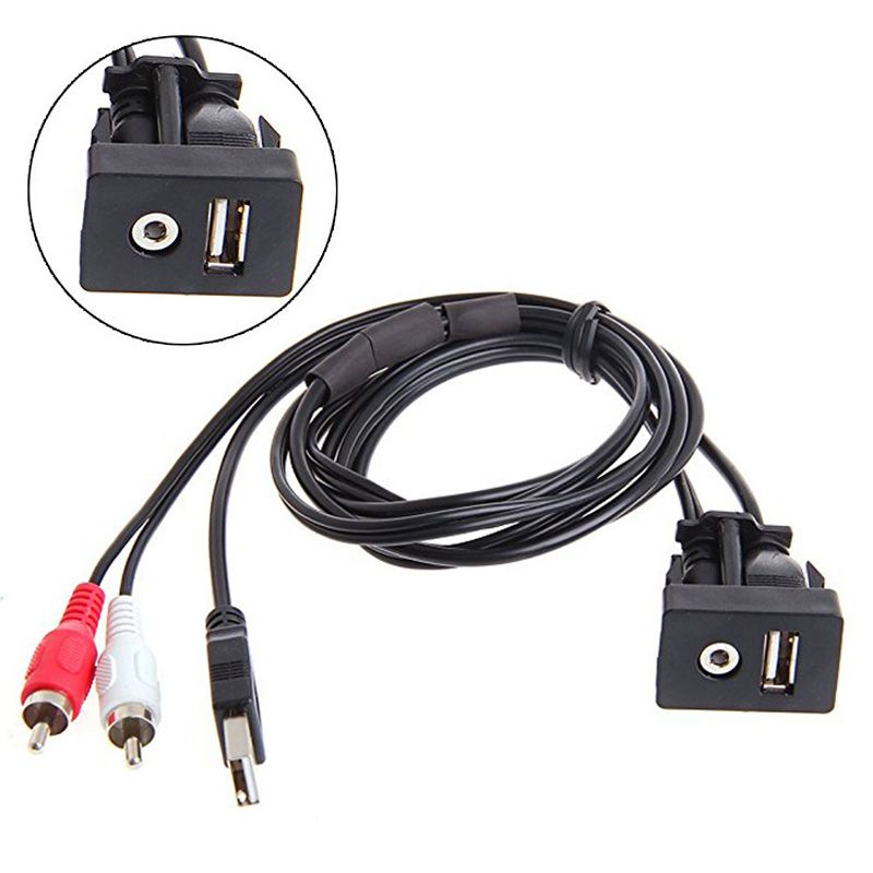 Toyota Camry RAV4 In-vehicle RCA USB Extension Cable