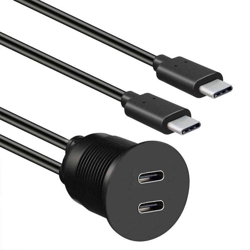 Dual USB-C 3.1 Data Cable for Vehicles, Boats and Motorcycles