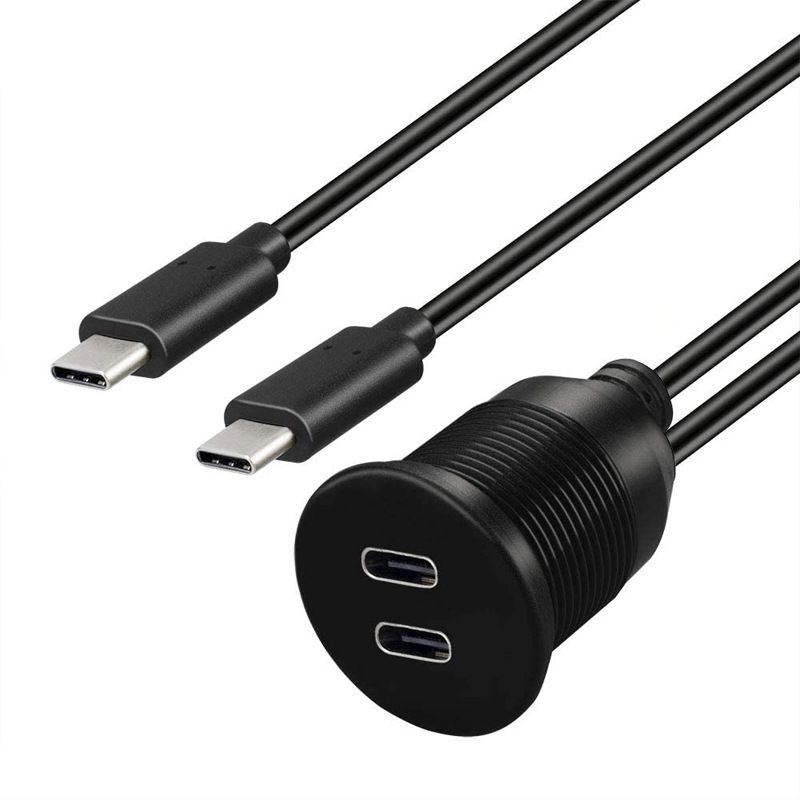 Dual USB-C 3.1 Data Cable for Vehicles, Boats and Motorcycles