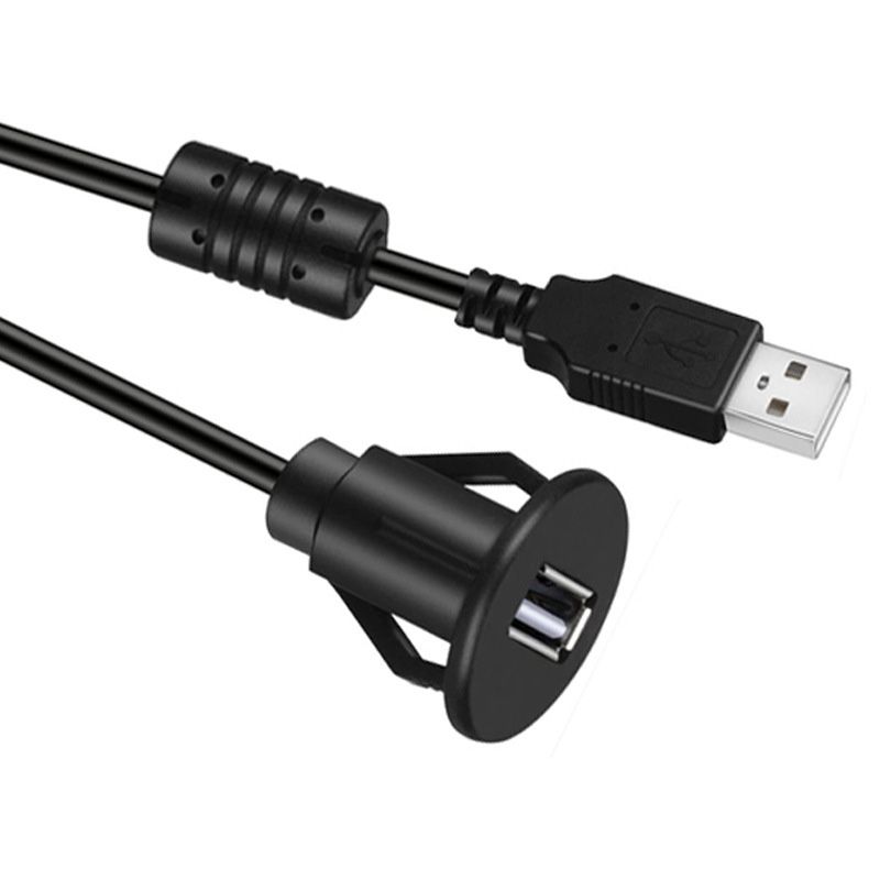 In-vehicle USB Female-to-Male Data and Charging Extension Cable