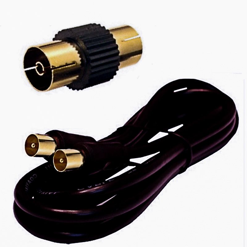 TV9.5 Male-to-Male Gold-Plated High-definition Cable TV Cable, Closed Circuit TV Signal Cable, RF Coaxial Cable