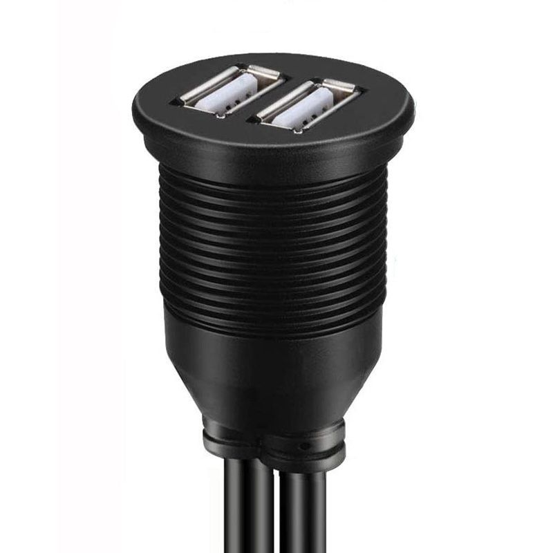 In-vehicle Dual USB Extension Cable GPS Data Cable
