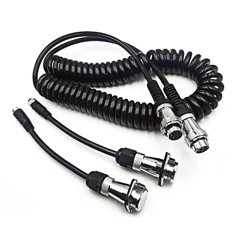 Waterproof 4-pin Automotive Coil Trailer Wiring Harness Produced by Customized Cable Assembly Supplier