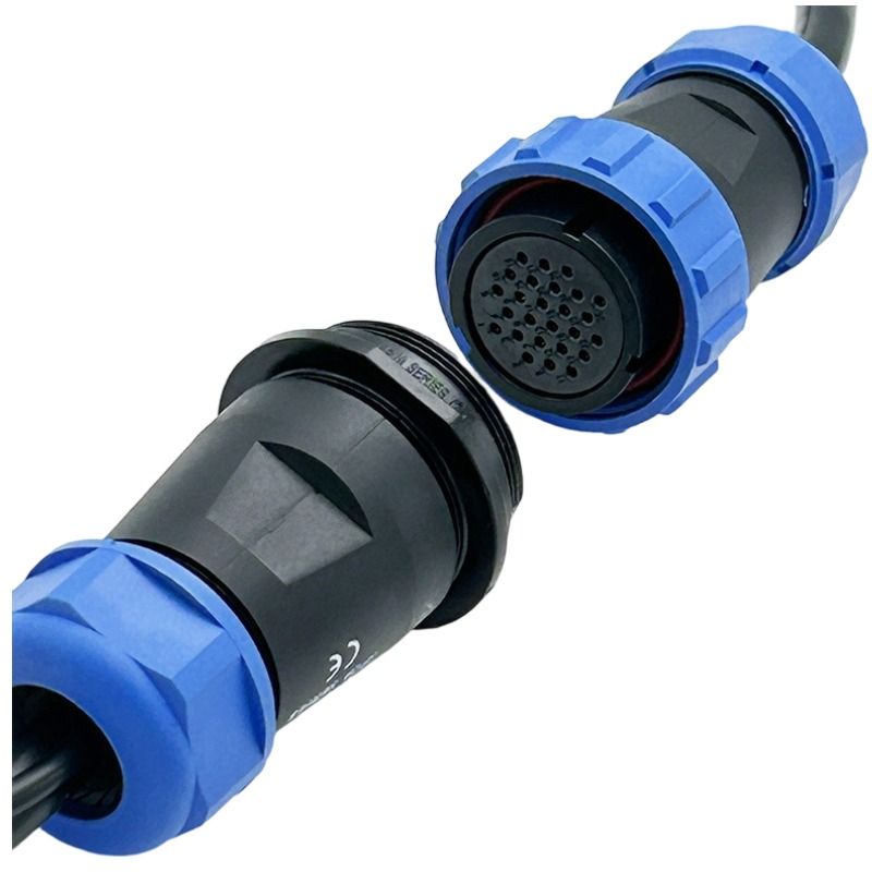 Customized Waterproof Aviation Plug Male-to-female Connecting Cable, Aviation Plug Male-to-female Connecting Cable with RS232 Serial Port Wiring Harness