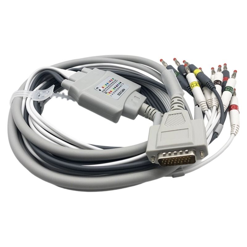 10-lead EKG Cable with Banana 4.0 26-pin Accessories for Zoncare Electrocardiograph