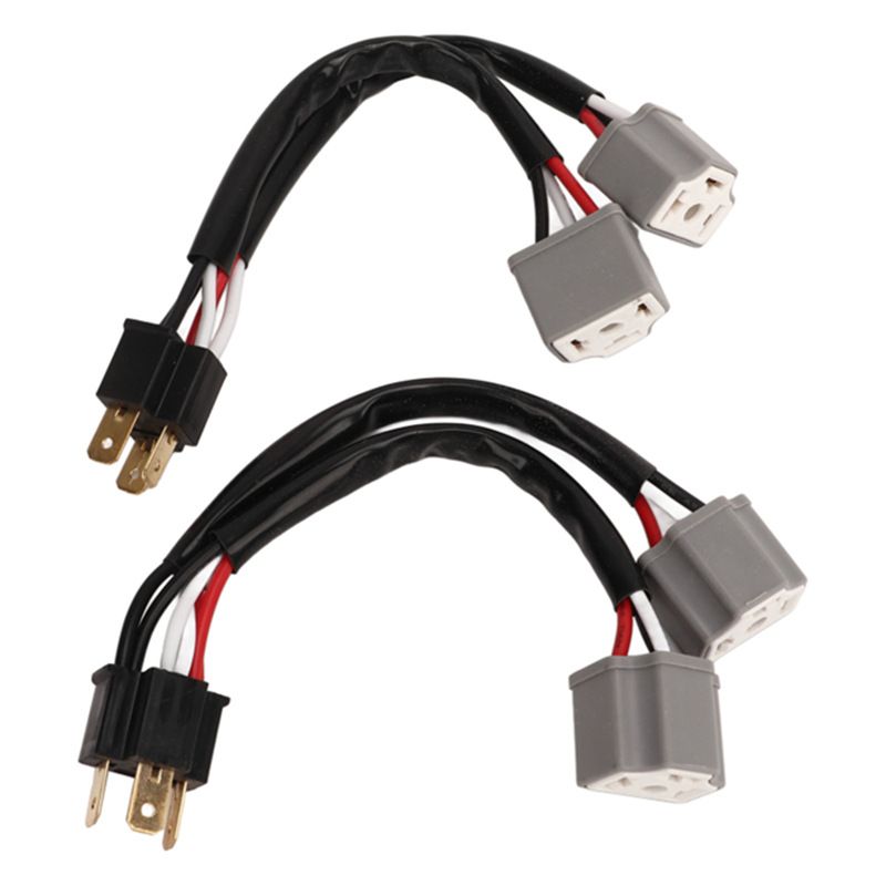 Automotive Headlight 9005/9006/H4/H13/H11 Male-to-Female 1-to-2 Conversion Cable Socket Wires