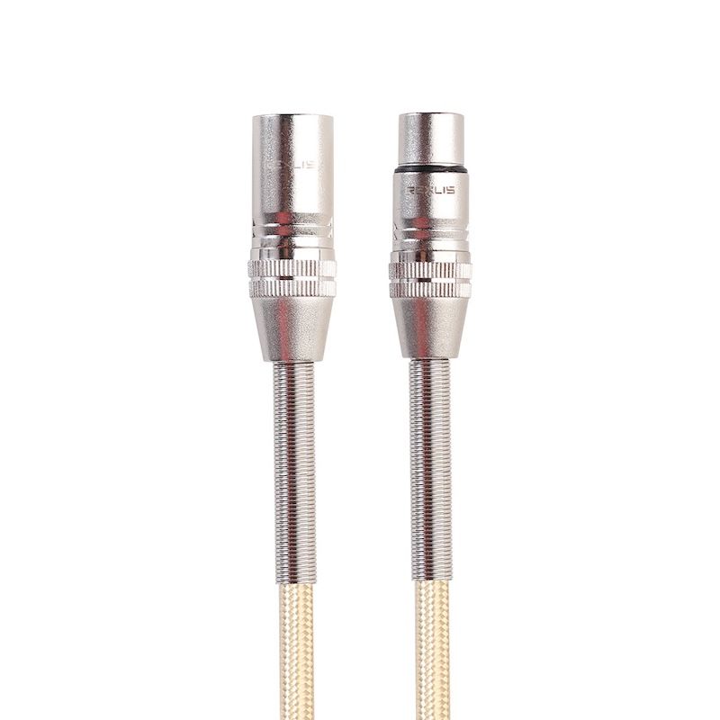 Double-Layer Shielded Gold-Plated Outer Mesh Zinc Alloy Plug Balanced Three-Core XLR Cannon Mixer Condenser Microphone