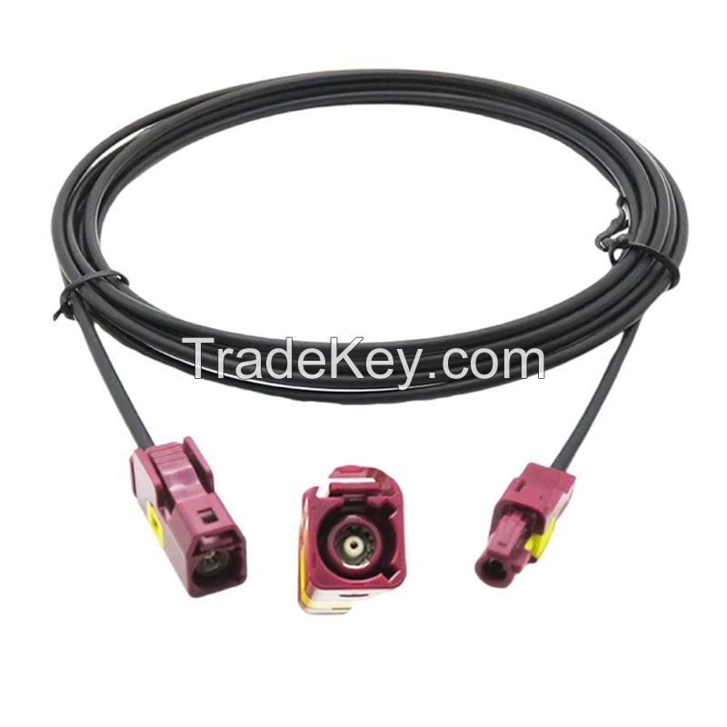 Custom Cable New Energy Vehicle Transmission RGB Data Cable FAKRA male to MINI FAKRA male