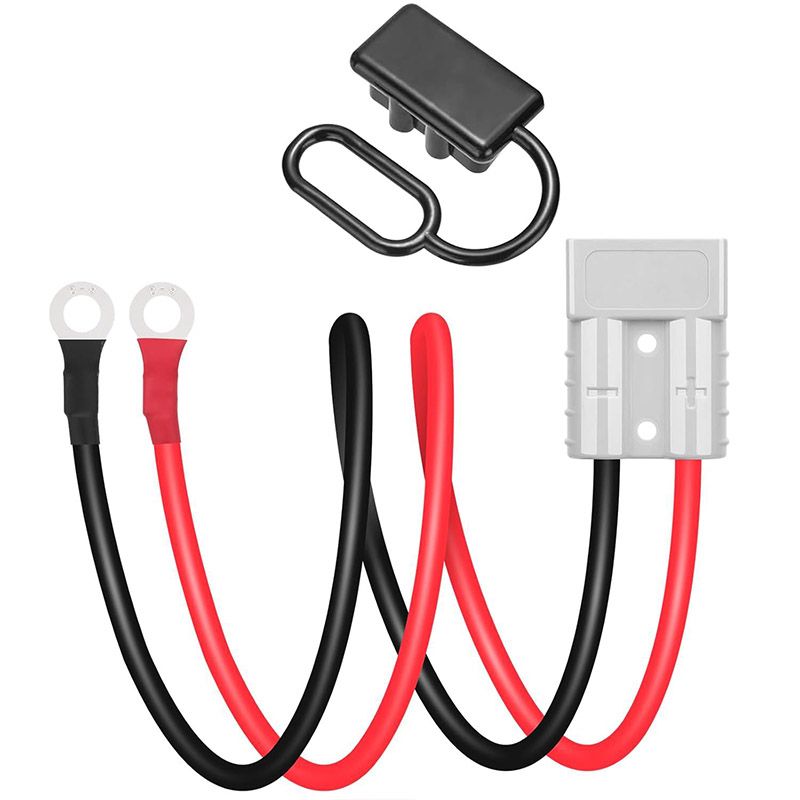50A Current Plug Wired Electric Forklift Battery Charging Cable, High-Current Connector Extension Cable
