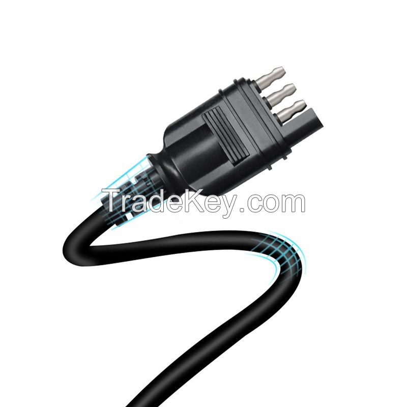 American SAE 4-pin Trailer, Automobile Wire Harness, Universal Connection and Extension Trailer Wire, Tail Light, Signal Light and Power Cord
