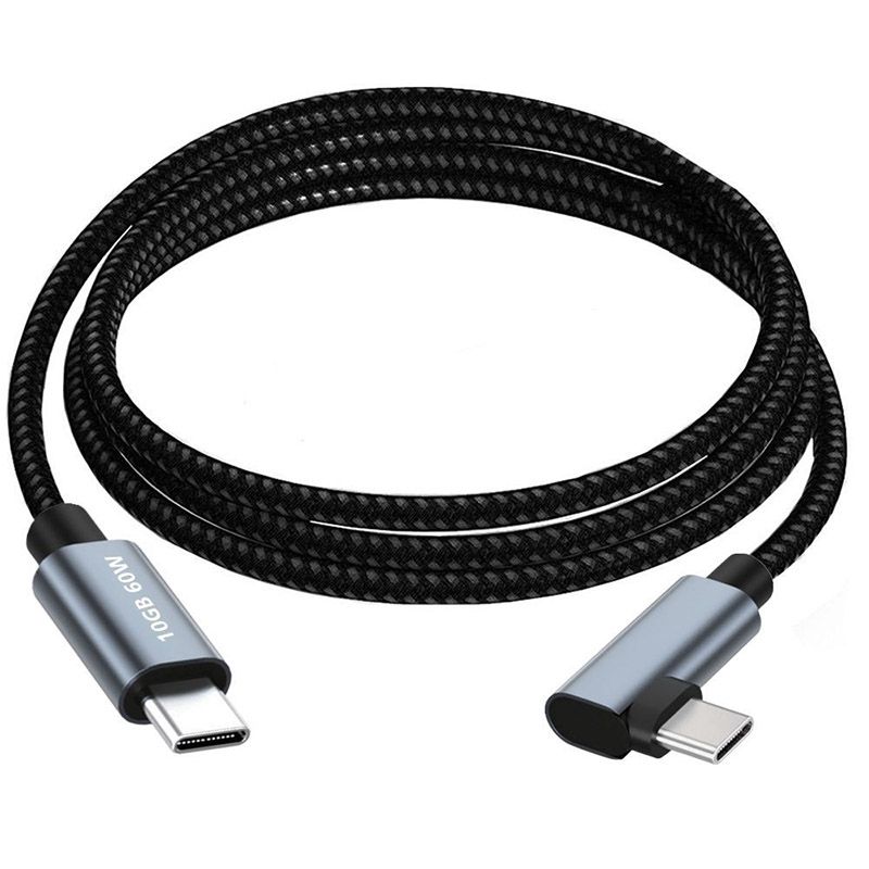 10GB 4K 60HZ Type-C Extension Cable, PD60W Male-to-Male USB-C 3.2 Gen2 High-Speed Data Cable