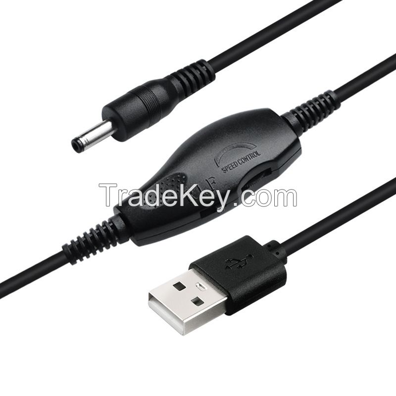 USB to DC 5V to 12V Speed-adjusting Forward and Reverse Switch Power Cable for Nail Art Fans, Grinders (for Nail Polishing and Removal)