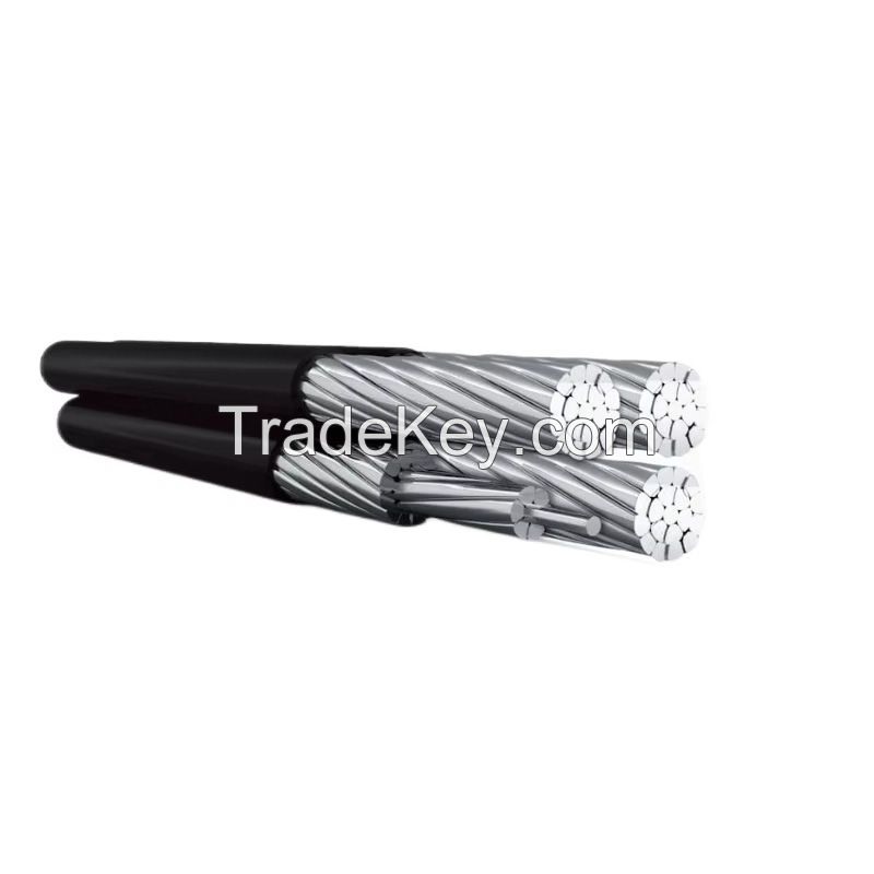 Insulated Overhead Twisted Aluminum Aerial abc cable Al Aerial bundle Cable for Construction