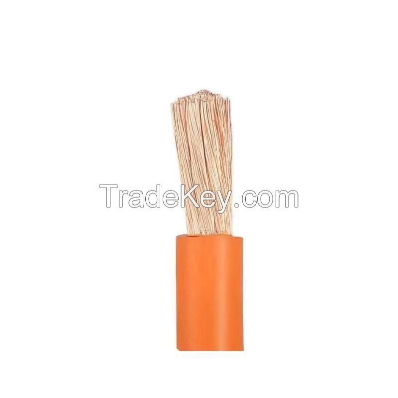 450/750V Copper Conductor 6mm 10mm 35mm Welding Lead Cable Battery Cable Rubber Insulation for Welding Machine