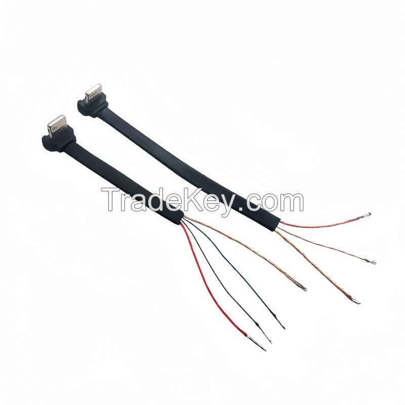 Drone USB TYPE C 90-degree T-head to Apple straight-head OTG charging and data soft flat cable