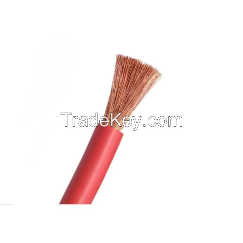450/750V Copper Conductor 6mm 10mm 35mm Welding Lead Cable Battery Cable Rubber Insulation for Welding Machine