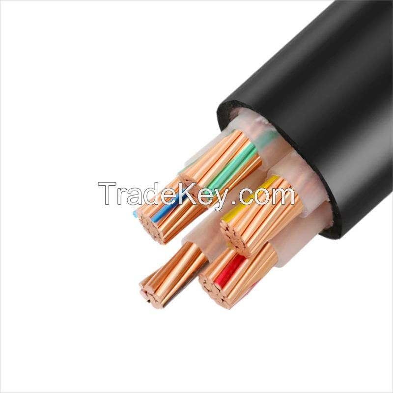Medium Voltage Power Cable 3-Core 120mm Low Smoke Halogen-Free Flame Retardant Aluminum XLPE Industrial PVC PE