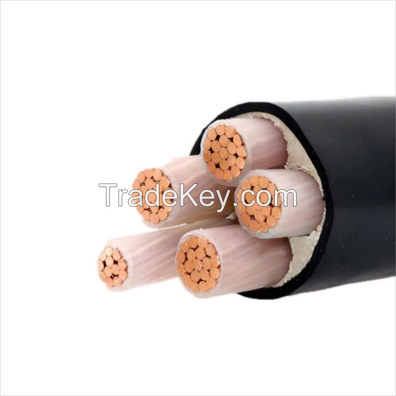 Medium Voltage Power Cable 3-Core 120mm Low Smoke Halogen-Free Flame Retardant Aluminum XLPE Industrial PVC PE