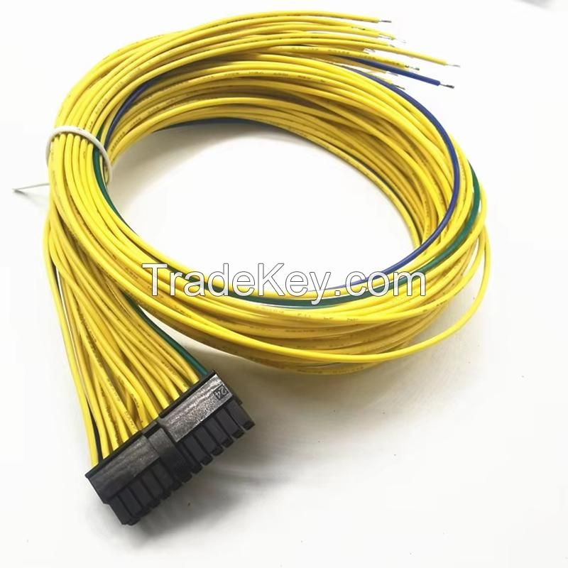 Factory OEM Coloful Wire Harness Molex PH3.0MM Terminal Wiring Harness MX3.0 24P Male to Open Wire Harness