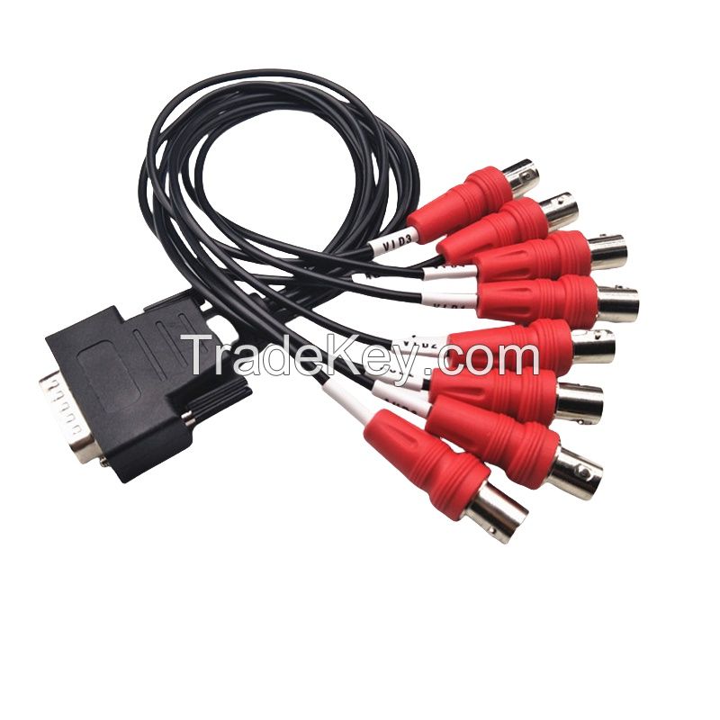DB15 Male to BNC Surveillance Cable 1-to-8 VGA to BNC Data Acquisition Card Cable