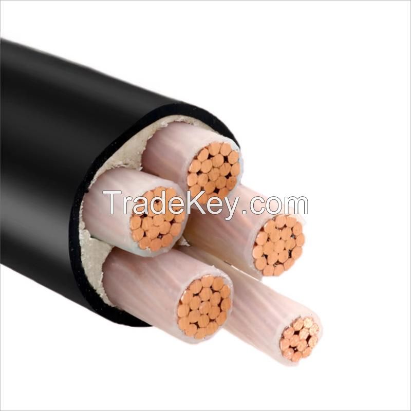 Medium Voltage Power Cable 3-Core 120mm Low Smoke Halogen-Free Flame Retardant Aluminum XLPE Industrial PVC PE