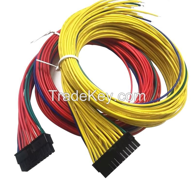 Factory OEM Coloful Wire Harness Molex PH3.0MM Terminal Wiring Harness MX3.0 24P Male to Open Wire Harness
