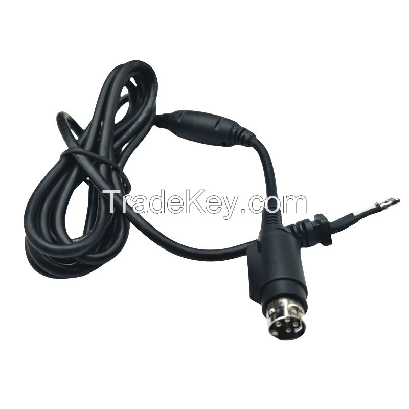 POWER DIN 3-Pin Assembled Connection Cable S-Type with DIN Plug Black Cable with Magnetic Ring