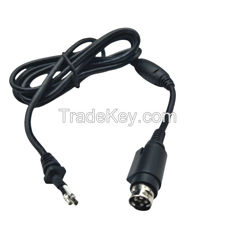 POWER DIN 3-Pin Assembled Connection Cable S-Type with DIN Plug Black Cable with Magnetic Ring