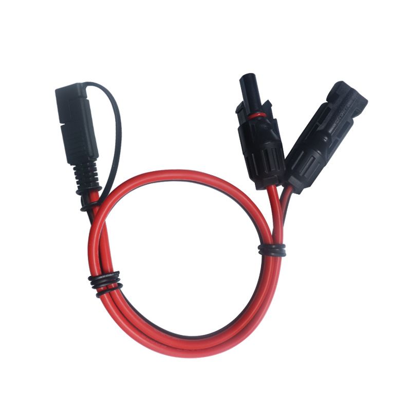12AWG Pure Copper MC4 Plug Connection Wire for Photovoltaic Inverters Converted to SAE Solar Extension Power Supply Wire 
