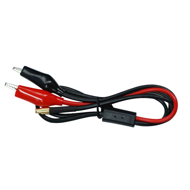 Digital Oscilloscope Electronic Component Detection Wire, MMCX to Double Alligator Clip Detection Probe Connecting Power Cable
