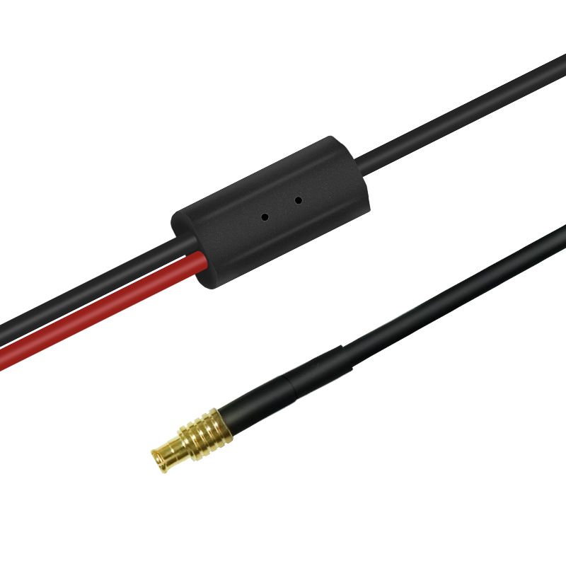 Digital Oscilloscope Electronic Component Detection Wire, MMCX to Double Alligator Clip Detection Probe Connecting Power Cable