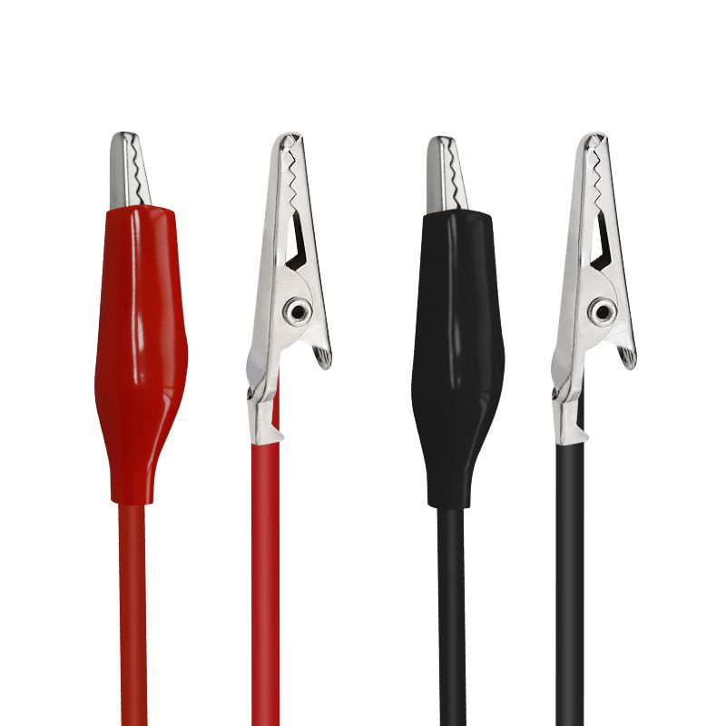 Digital Oscilloscope Electronic Component Detection Wire, MMCX to Double Alligator Clip Detection Probe Connecting Power Cable