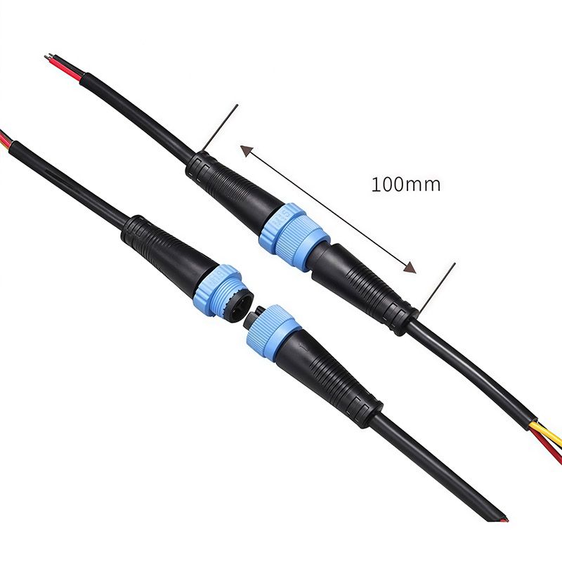 M15 Waterproof Connector, 2, 3, 4, 5-core, 0.3/0.5/0.75 square millimeter Street Light Module Waterproof Male and Female Plug Connector 
