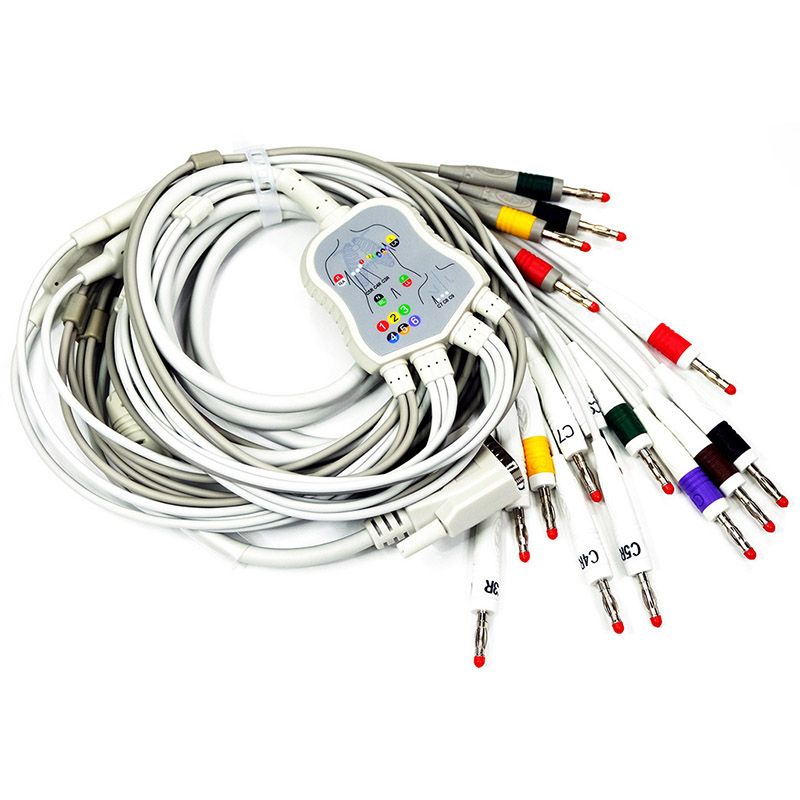 OEM Customized Electrocardiogram (ECG), Dynamic ECG Machine, and ECG Workstation Lead Wire Accessories