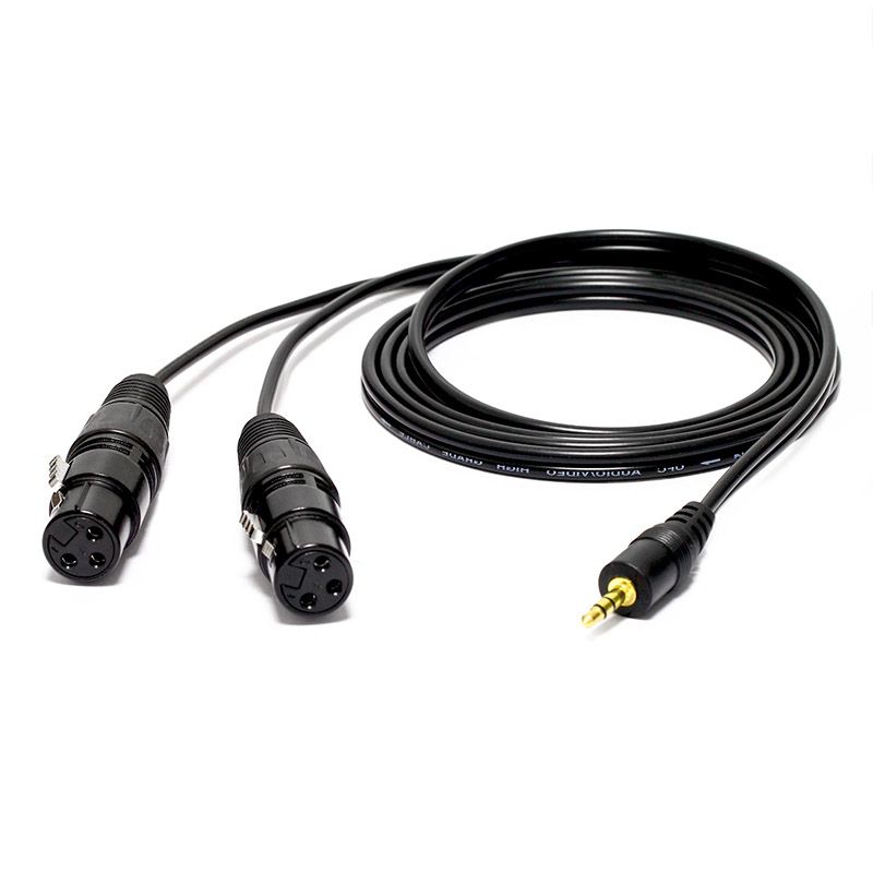 New 3.5mm AUX Audio DMX512 Signal Stage Lighting Cable - XLR Unbalanced Cannon Noise-Canceling Shielded Cable