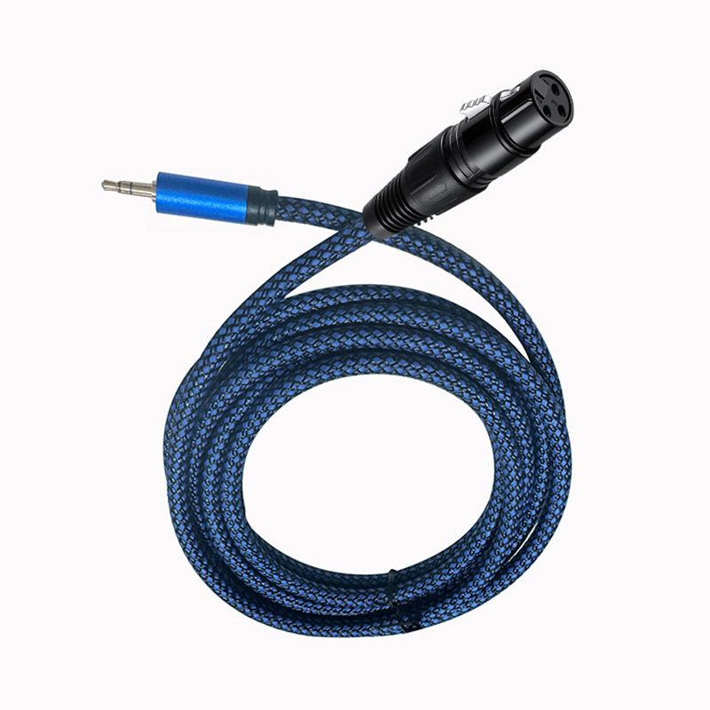 XLR to 3.5 Audio Cable - Oxygen-Free Pure Copper Cable, Zinc Alloy XLR Connector, Braided Nylon Mesh Sheath