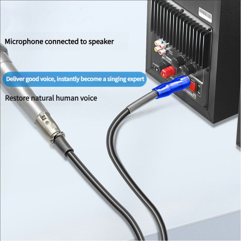 New 6.35mm to XLR Male Connection Cable - TS to XLR Microphone Extension Mixer Audio Cable
