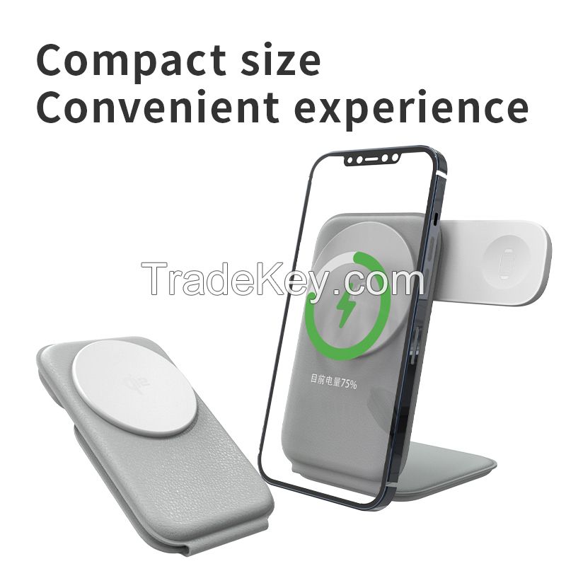 3in1  Foldable Wireless Charging Station PW08