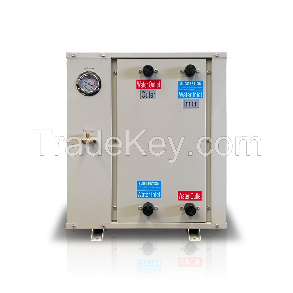 4w, 6w, 8w, 12w Best Price Low Noise Household High Effective Heating Cooling R32 Eco-friendly Water / Ground Source Heat Pump Water Heater