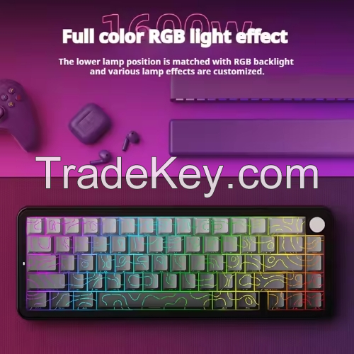 New Arrivals XINMENG Beat65 Mechanical Wired Side Engraved Low-latency Keyboard Magnetic Switch Keyboard