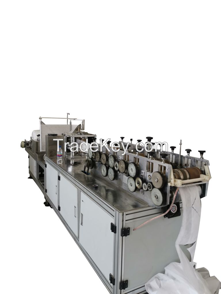 Full Automatic Disposable Medical Non Woven Head Hair Cover Doctor Nurse Medical Hat Surgical Nonwoven Cap Making Machine Line