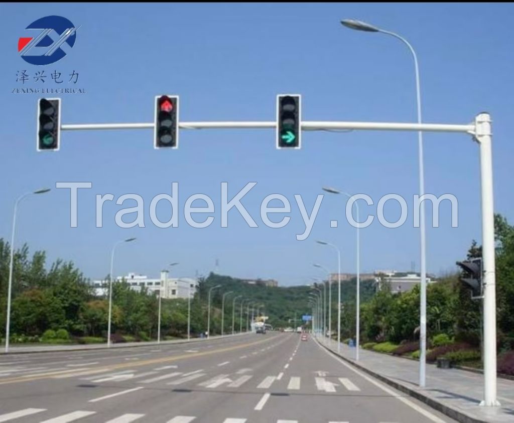High Quality Customized Outdoor Traffic Lights Sign Poles Lamp Pole